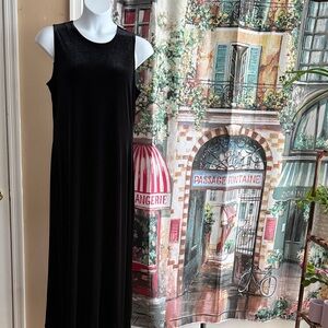 Ronni Nicole Black velvet look Maxi Dress